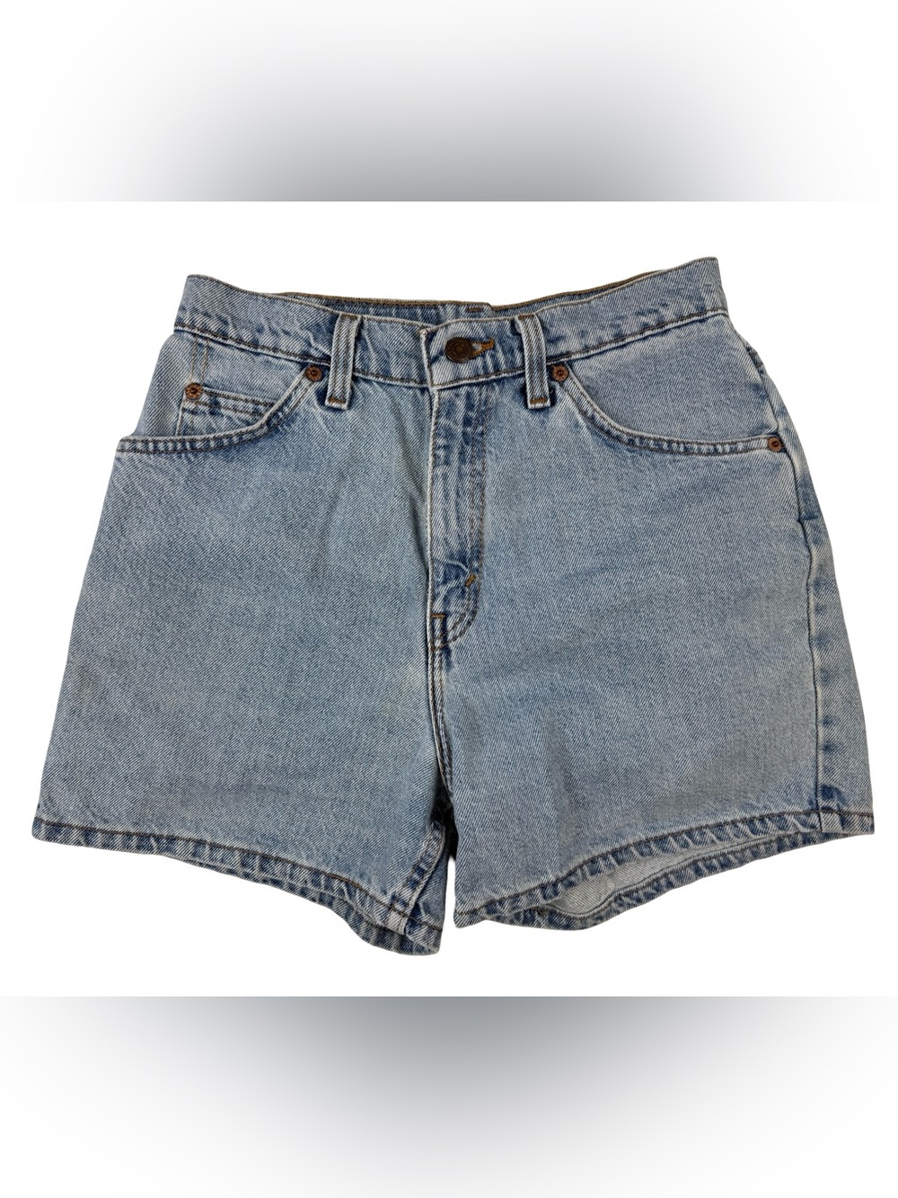 Vintage Levi's 912 Slim Fit Petite Denim Shorts Size 8 USA Made White Tag Vtg